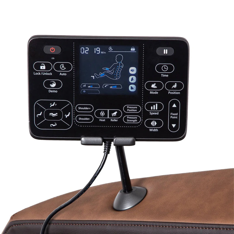 Osaki Ziva 2D Zero Gravity Full Body Massage Chair With Bluetooth Speakers Brown SAK93806 - Smart Display