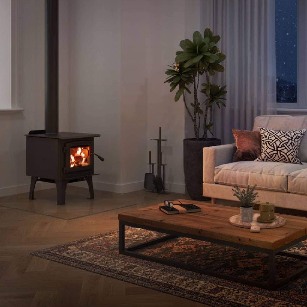 OSBURN 950 Small Wood-Burning Stove [OB00950] SAKSBY - Living Room View
