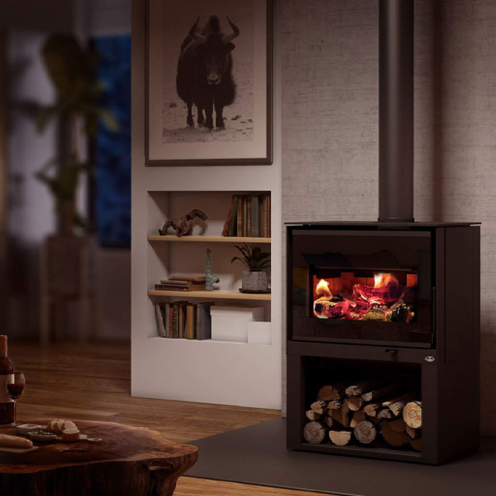 Osburn Inspire 2000 Wood Stove With 75K BTU Heat Output Dry Cordwood [OB02042] (SAK78123) SAKSBY - Living Room View