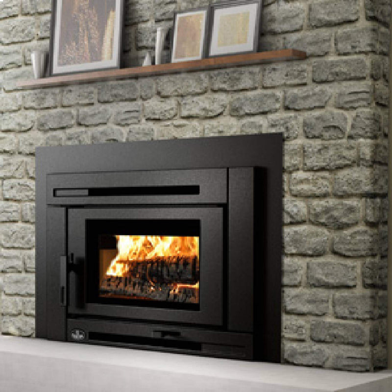 OSBURN MATRIX 2000 Wood Black Fireplace Insert [OB02028] SAKSBY -Front Left View