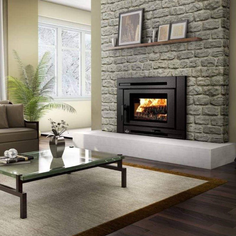 OSBURN MATRIX 2000 Wood Black Fireplace Insert [OB02028] SAKSBY -Lifestyle View