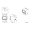 OSBURN MATRIX 3500 Wood-Burning 110K BTU Stove With Blower [OB03500] SAKSBY - Dimensions View