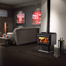 OSBURN MATRIX 3500 Wood-Burning 110K BTU Stove With Blower [OB03500] SAKSBY - Living Room View