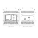 OSBURN STRATFORD II Wood-Burning Fireplace Insert [OB04007] SAKSBY - Dimensions View