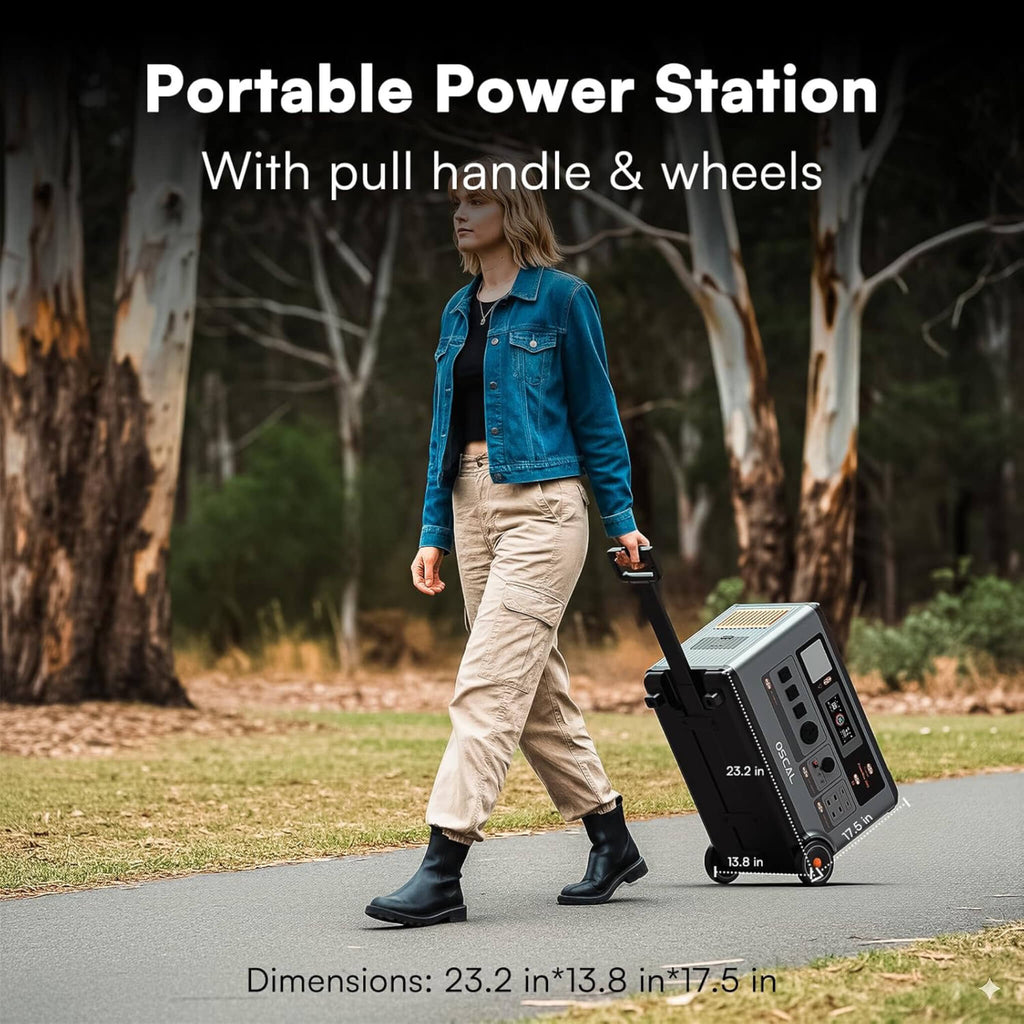 Oscal PowerMax 3600 3600WH LFP Battery Powert Station (SAK72914) - Saksby Wholesale - In Use View