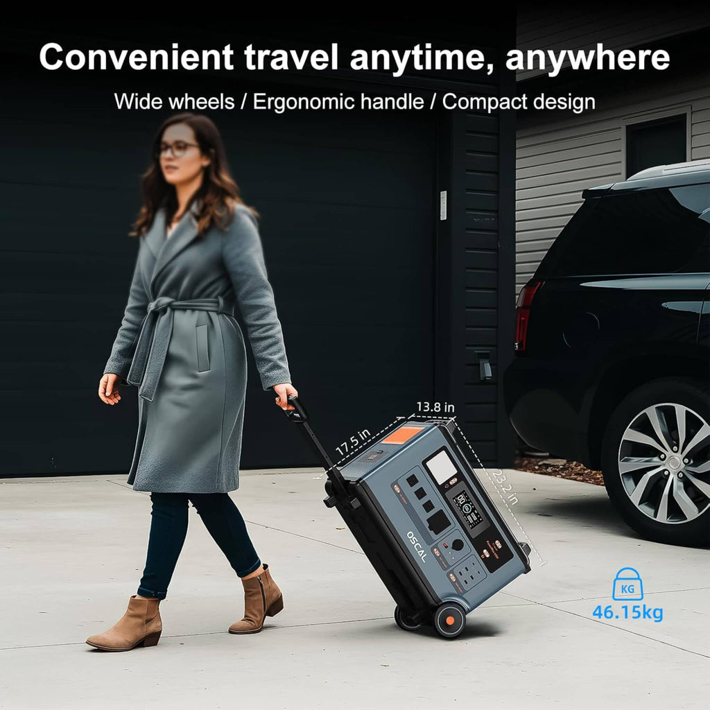 Oscal PowerMax 6000 3600WH LFP Battery Powert Station (SAK38159) - Saksby Wholesale - Lifestyle View