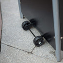 Outdoor 40K BTU Quartz Glass Tube Patio Propane Heater With Visible Flame (SAK91398) - Wheel View