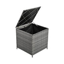 Outdoor 6-Piece All-Weather PE Rattan Sofa Set With Adjustable Seat, Storage Box, Removable Covers, And Tempered Glass Table Top (SAK37221) - Saksby Wholesale - Open Storage Box