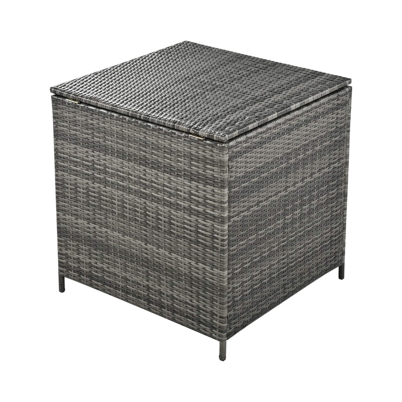 Outdoor 6-Piece All-Weather PE Rattan Sofa Set With Adjustable Seat, Storage Box, Removable Covers, And Tempered Glass Table Top (SAK37221) - Saksby Wholesale - Storage Box