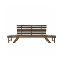 Outdoor Adjustable Wooden Patio Daybed Sofa With Cushions (SAK41345) - Saksby Wholesale - Expanded Stand Sides