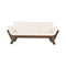 Outdoor Adjustable Wooden Patio Daybed Sofa With Cushions (SAK41345) - Saksby Wholesale - Front View