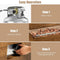Outdoor Propane Gas Fire Pit Table W/ Lava Rocks & Cover, 50K BTU (SAK94436) - Saksby Wholesale - Features View