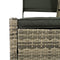Outdoor Rattan Patio Daybed With Adjustable Backrest, Canopy Roof, Storage Box And Cup Holders (SAK54220) - Saksby Wholesale - Material Design
