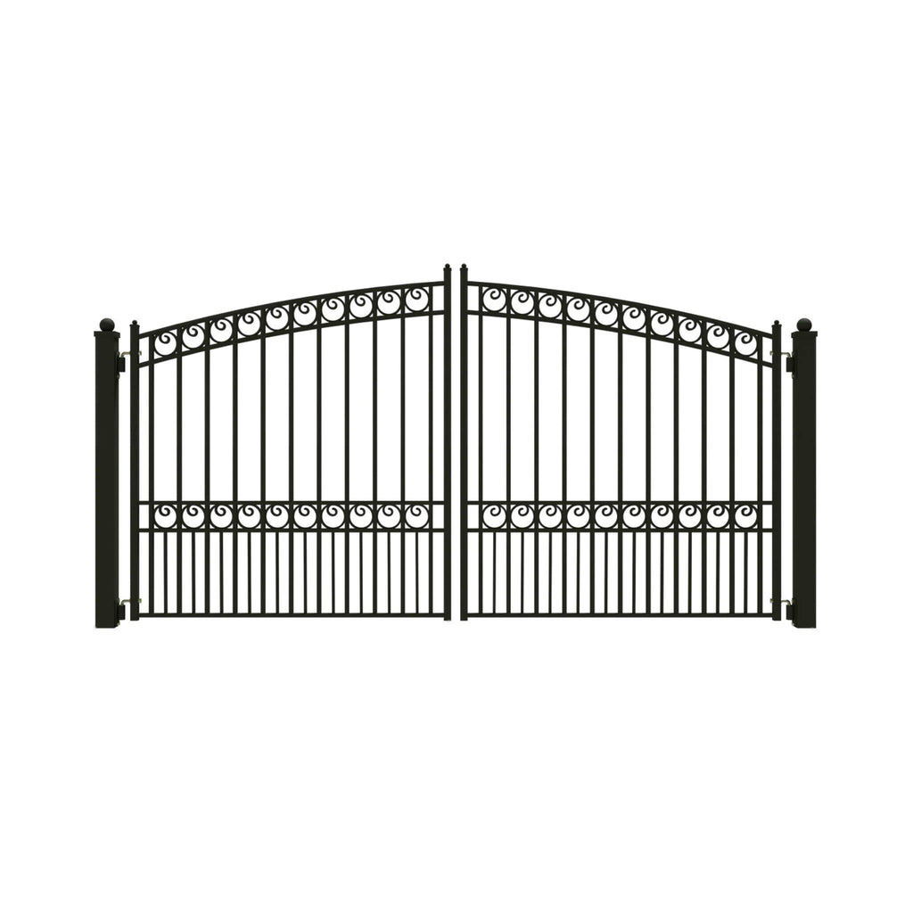 [12-18FT] Paris Style Steel Premium Dual Swing Driveway Gate [DGPARD-AP] (SAK97031) - Saksby Wholesale - Design Details