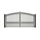 [12-18FT] Paris Style Steel Premium Dual Swing Driveway Gate [DGPARD-AP] (SAK97031) - Saksby Wholesale - Design Details