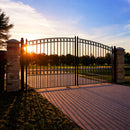 [12-18FT] Paris Style Steel Premium Dual Swing Driveway Gate [DGPARD-AP] (SAK97031) - Saksby Wholesale - Product Preview