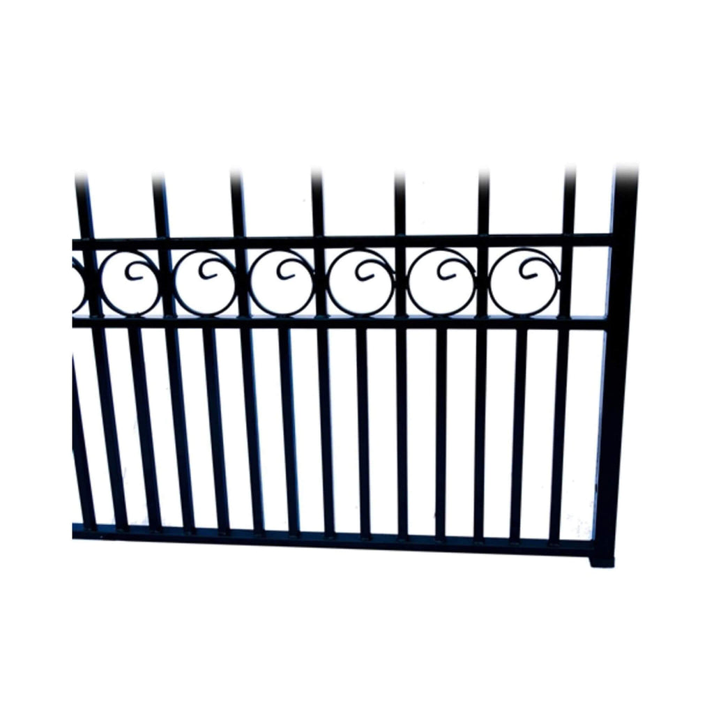 Paris Style Heavy-Duty Galvanized Steel Single Swing Driveway Gate (SAK78643) - Saksby Wholesale - Gate Designs View
