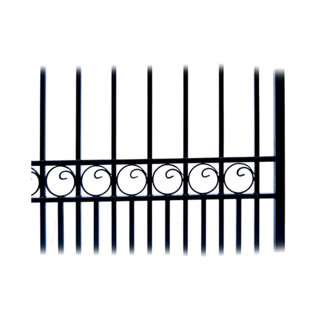 Paris Style Heavy-Duty Galvanized Steel Single Swing Driveway Gate (SAK78643) - Saksby Wholesale - Gate Designs View
