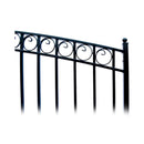 Paris Style Heavy-Duty Galvanized Steel Single Swing Driveway Gate (SAK78643) - Saksby Wholesale - Gate Designs View
