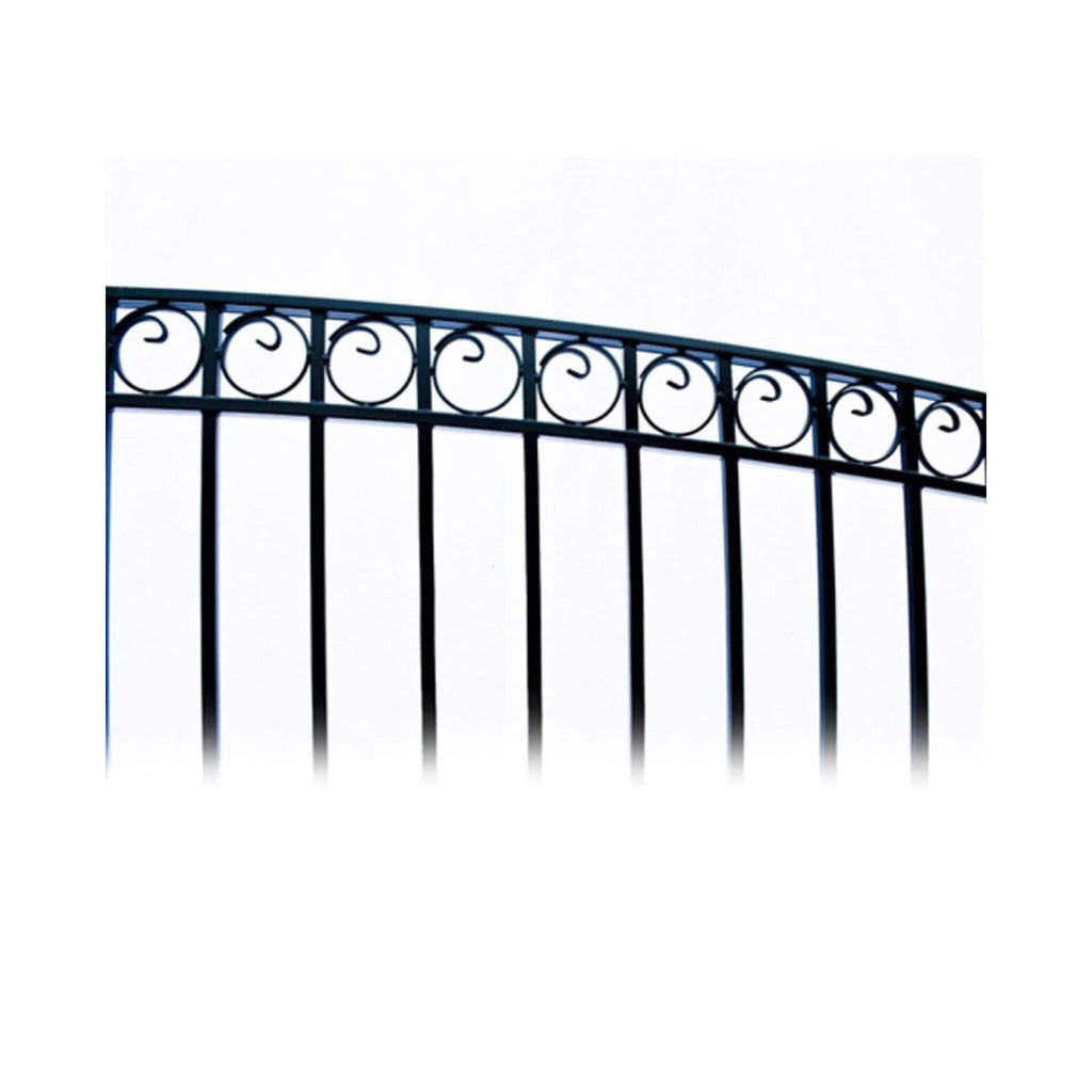 Paris Style Heavy-Duty Galvanized Steel Single Swing Driveway Gate (SAK78643) - Saksby Wholesale - Gate Designs View
