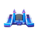 Pink Castle Bounce House Combo With Double Water Slide (SAK84027) - Saksby Wholesale - Front View