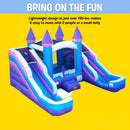 Pink Castle Bounce House Combo With Double Water Slide (SAK84027) - Saksby Wholesale - Lightweight Design