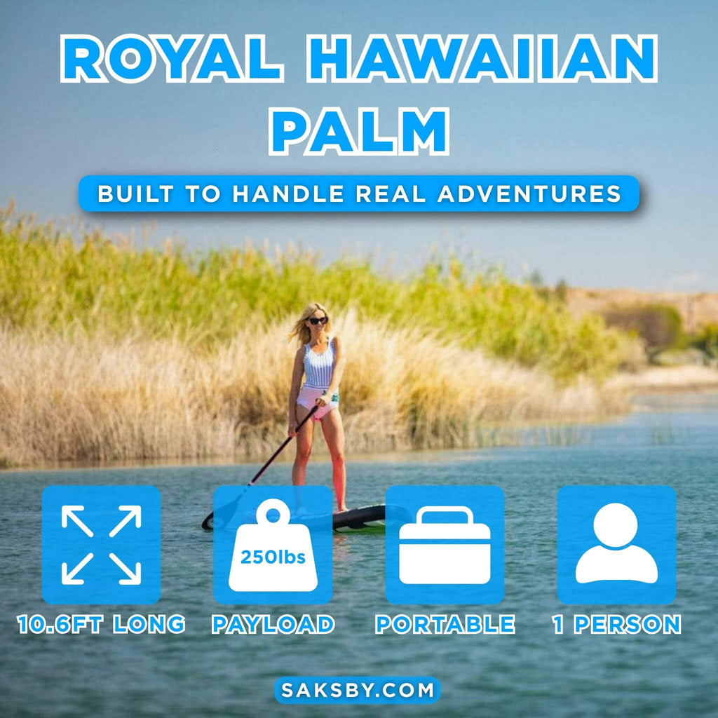 Pop Board Co. Inflatable Board 10'6 Royal Hawaiian Pink/Black (SAK36410) - Saksby Wholesale - Specs