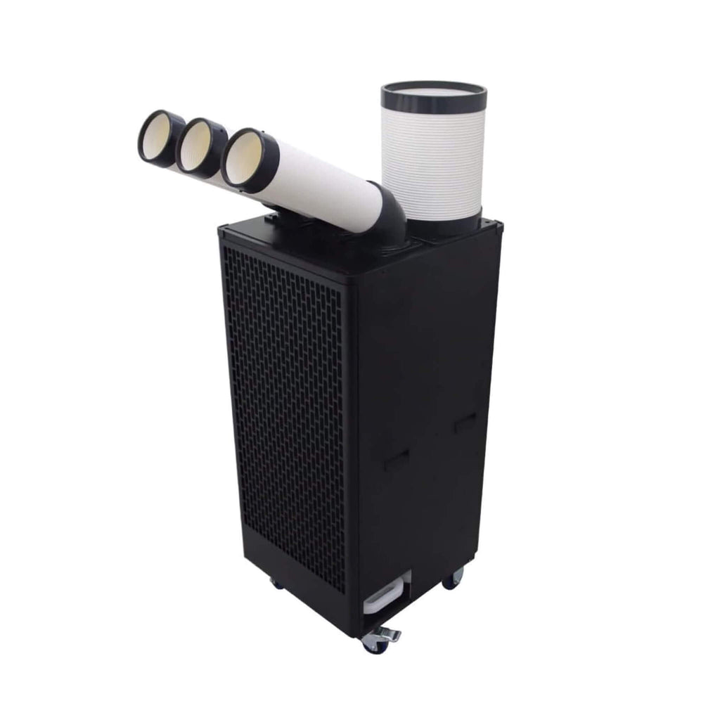Portable 220V 2.5KW Outdoor 22K BTU Industrial Spot Cooling Air Conditioner (SAK42058) - Saksby Wholesale - Front Left View