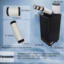 Portable 220V 2.5KW Outdoor 22K BTU Industrial Spot Cooling Air Conditioner (SAK42058) - Saksby Wholesale - Parameters
