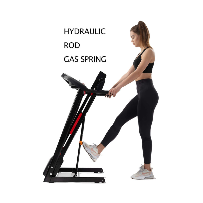 Portable 3.5HP Space Saving Folding Treadmill With Incline And 12 Preset Programs (SAK29735) - Saksby Wholesale - Spring View
