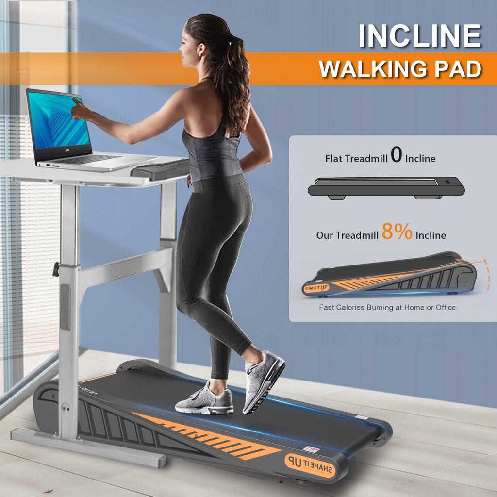 Portable Compact 2HP Under Desk Treadmill With Safety Key And Wheels for Home And Office Workouts (SAK72810) - Saksby Wholesale - Features