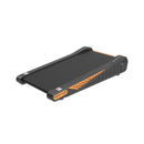 Portable Compact 2HP Under Desk Treadmill With Safety Key And Wheels for Home And Office Workouts (SAK72810) - Saksby Wholesale - Side View