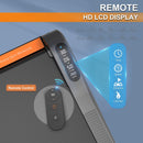 Portable Compact 2HP Under Desk Treadmill With Safety Key And Wheels for Home And Office Workouts (SAK72810) - Saksby Wholesale - Remote Control Features