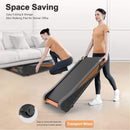 Portable Compact 2HP Under Desk Treadmill With Safety Key And Wheels for Home And Office Workouts (SAK72810) - Saksby Wholesale - Space Saving