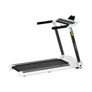 Treadmill With A White Frame And Black Running Belt On A White Background - Saksby Wholesale