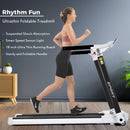 Portable Compact Home Cardio Fitness Treadmill With 3.5HP Electric Motor Bluetooth Speaker (SAK32416) - Saksby Wholesale - Features View