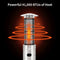 Portable Cylindrical Freestanding Outdoor Round Glass Tube Propane Patio Heater, 41K BTU (SAK93913)