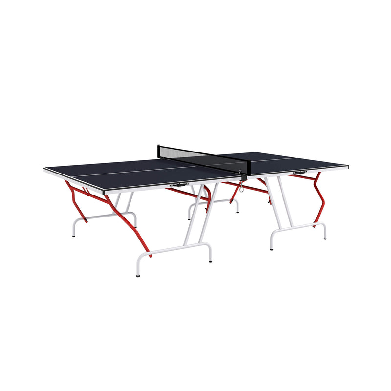 Portable Foldable Full Size Ping Pong Table Tennis Table (SAK64929) Saksby - Corner View On White Background