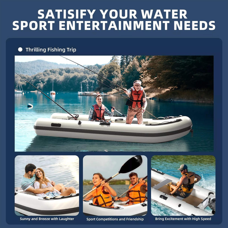 Portable Inflatable Dinghy Boat Kit With Accessories (SAK93784) Saksby - Different Lifestyle Images
