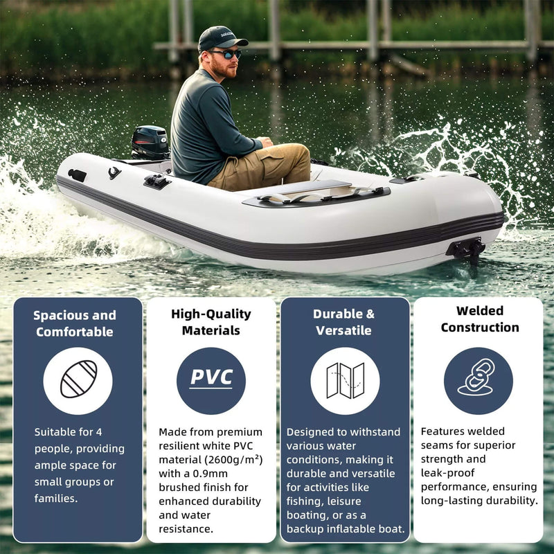 Portable Inflatable Dinghy Boat Kit With Accessories (SAK93784) Saksby - Features