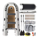 Portable Inflatable Dinghy Boat Kit With Accessories (SAK93784) Saksby - Top and Bottom View With Accessories