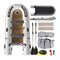 Portable Inflatable Dinghy Boat Kit With Accessories (SAK93784) Saksby - Top and Bottom View With Accessories
