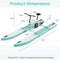 Portable Inflatable Water Marine Pedal Bike With Accessories (SAK61284) Saksby - Dimensions