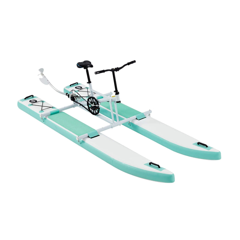 Portable Inflatable Water Marine Pedal Bike With Accessories (SAK61284) Saksby - Front Right Corner View