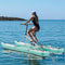 Portable Inflatable Water Marine Pedal Bike With Accessories (SAK61284) Saksby - Lifestyle With Woman Riding