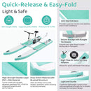 Portable Inflatable Water Marine Pedal Bike With Accessories (SAK61284) Saksby - Quick Release And Easy Fold
