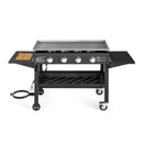 Portable Outdoor 4 Burner Propane Flat Top Gas Grill W/ Wheels, 60K BTU (SAK66104) - Saksby Wholesale - Front View