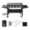 Portable Outdoor 4 Burner Propane Flat Top Gas Grill W/ Wheels, 60K BTU (SAK66104) - Saksby Wholesale - Accessories View