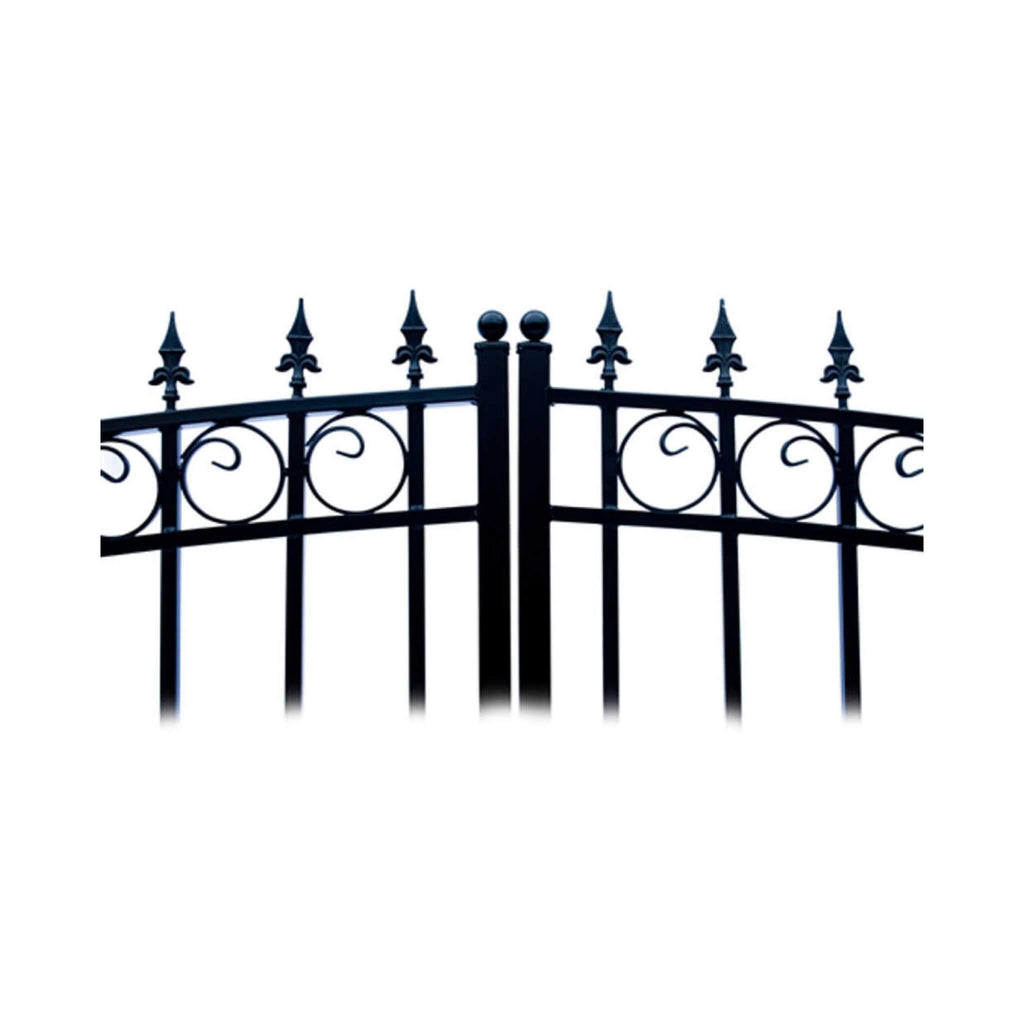 [12-18FT] Prague Powder Coated Galvanized Steel Dual Swing Driveway Gate [DGPRAD-AP] (SAK48530) - Saksby Wholesale - Design Details