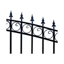 [12-18FT] Prague Powder Coated Galvanized Steel Dual Swing Driveway Gate [DGPRAD-AP] (SAK48530) - Saksby Wholesale - Design View